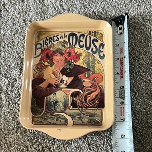 Metal tray, bieres de la Meuse